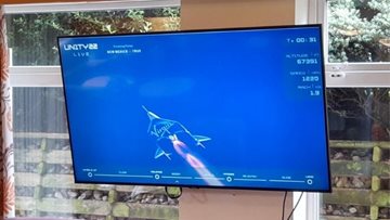 Greater Manchester care home Residents watch Virgin galactic flight